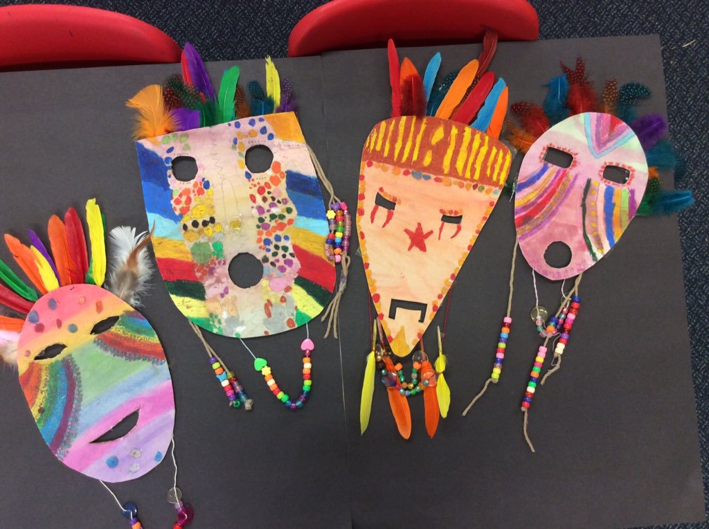 Year 4/3M Decorating African Masks