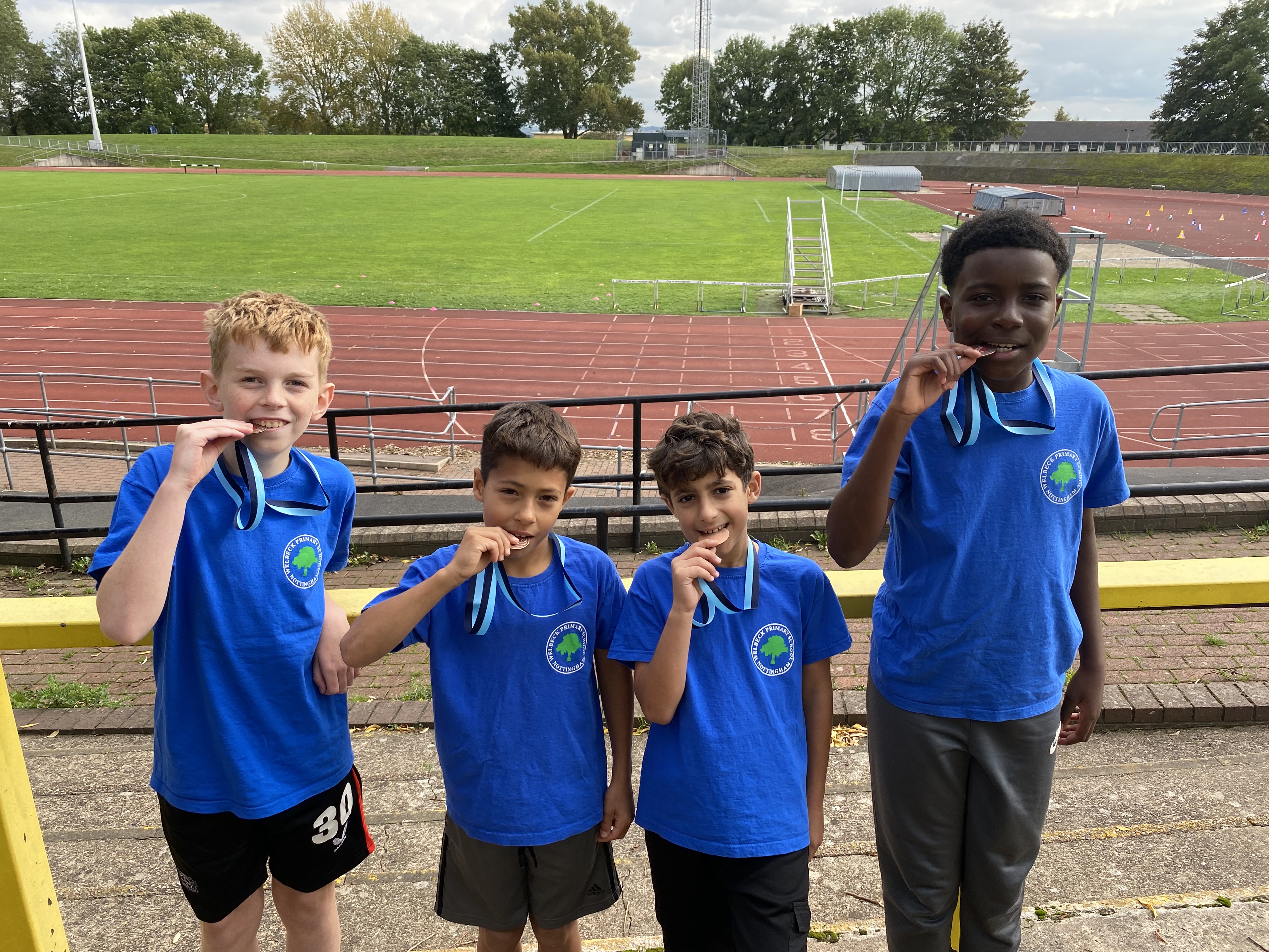 Y5+6 Athletes at Nottingham Schools Relay Challenge